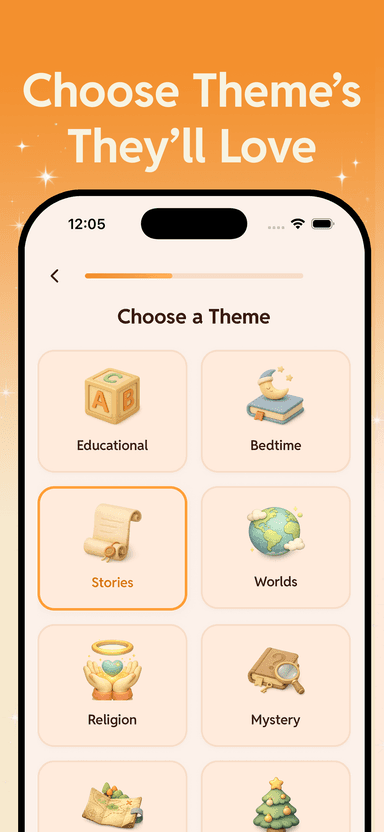 Choose themes they'll love